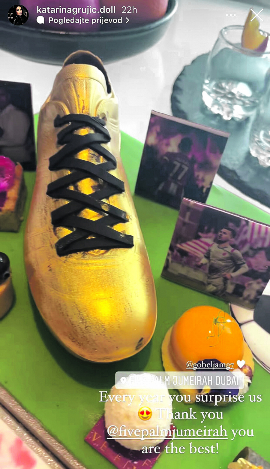 GOBELJA ISKEŠIRAO 10.000 EVRA ZA KAĆIN ODMOR! Pevačica i fudbaler na drugom medenom mecesu, a luksuz koji ih okružuje je nestvaran!