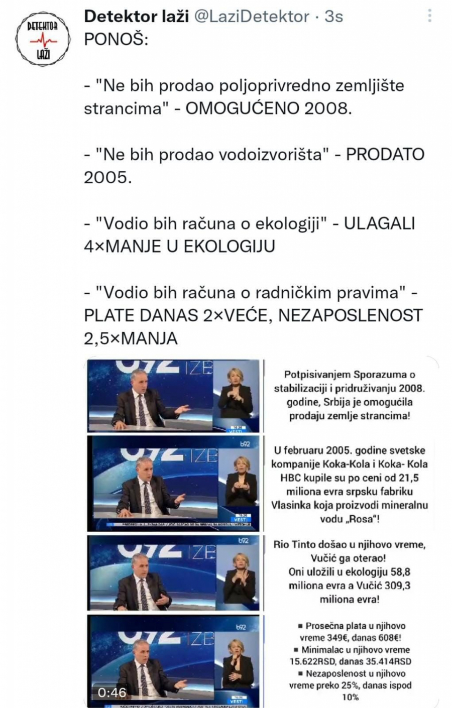 NARODE, OVAJ NE ZNA ŠTA PRIČA Đilasov kandidat Ponoš bi da sačuva ono što su njegovi šefovi već prodali i uništili (VIDEO)