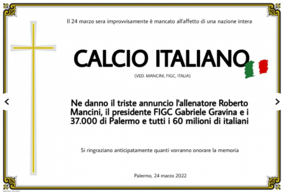 ITALIJANSKI FUDBAL JE UMRO! Jeziva čitulja u tamošnjim novinama! (FOTO)