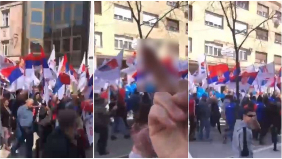 PONOŠEV I MARINIKIN SREDNJI PRST ZA ZASTAVU SRBIJE! A kad su shvatili koliko naroda voli snažnu i stabilnu Srbiju, krenuli DA PSUJU (FOTO/VIDEO)