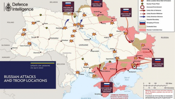 BRITANCI OBJAVILI NOVU MAPU "Ukrajina se odbranila!" (FOTO)