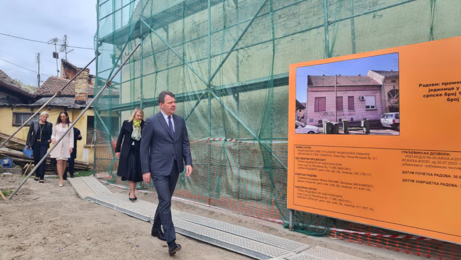 MIROVIĆ OBIŠAO ZNAČAJNE RADOVE Rekonstrukcija objekta Zavoda za kulturu vojvođanskih Rusina (VIDEO)