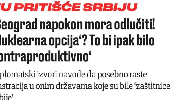 USTAŠE MAŠTAJU O BOMBAMA, MAKAR I POLITIČKIM, PROTIV VUČIĆA I SRBIJE Žele da se suspenduju pregovori naše zemlje sa EU!