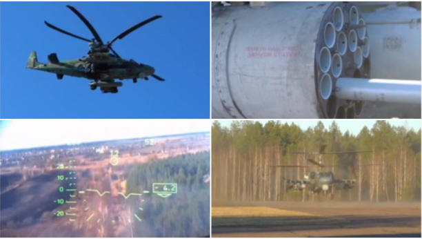 TOTALNO UNIŠTENJE IZ VAZDUHA Rusko MO objavilo kako "Ka-52 Aligatori" raketiraju ukrajinski konvoj (VIDEO)