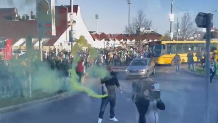 MAĐARI NAPRAVILI FEŠTU ZA SRPKINJE Jelena Bruks i Nevena Jovanović dočekane u Šopronu uz bakljadu (VIDEO)