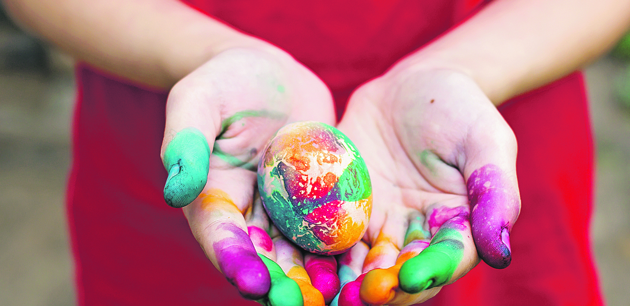 EVO KAKO DA Skinete farbu od jaja s ruku