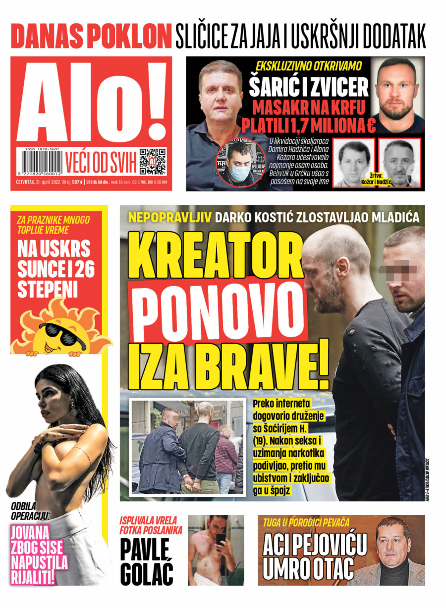 NEPOPRAVLJIV! DARKO KOSTIĆ ZLOSTAVLJAO TINEJDŽERA Kreator opet iza brave