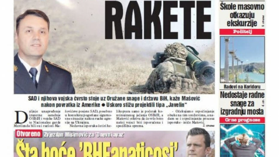 Amerikanci naoružavaju Bosnu i Hercegovinu!