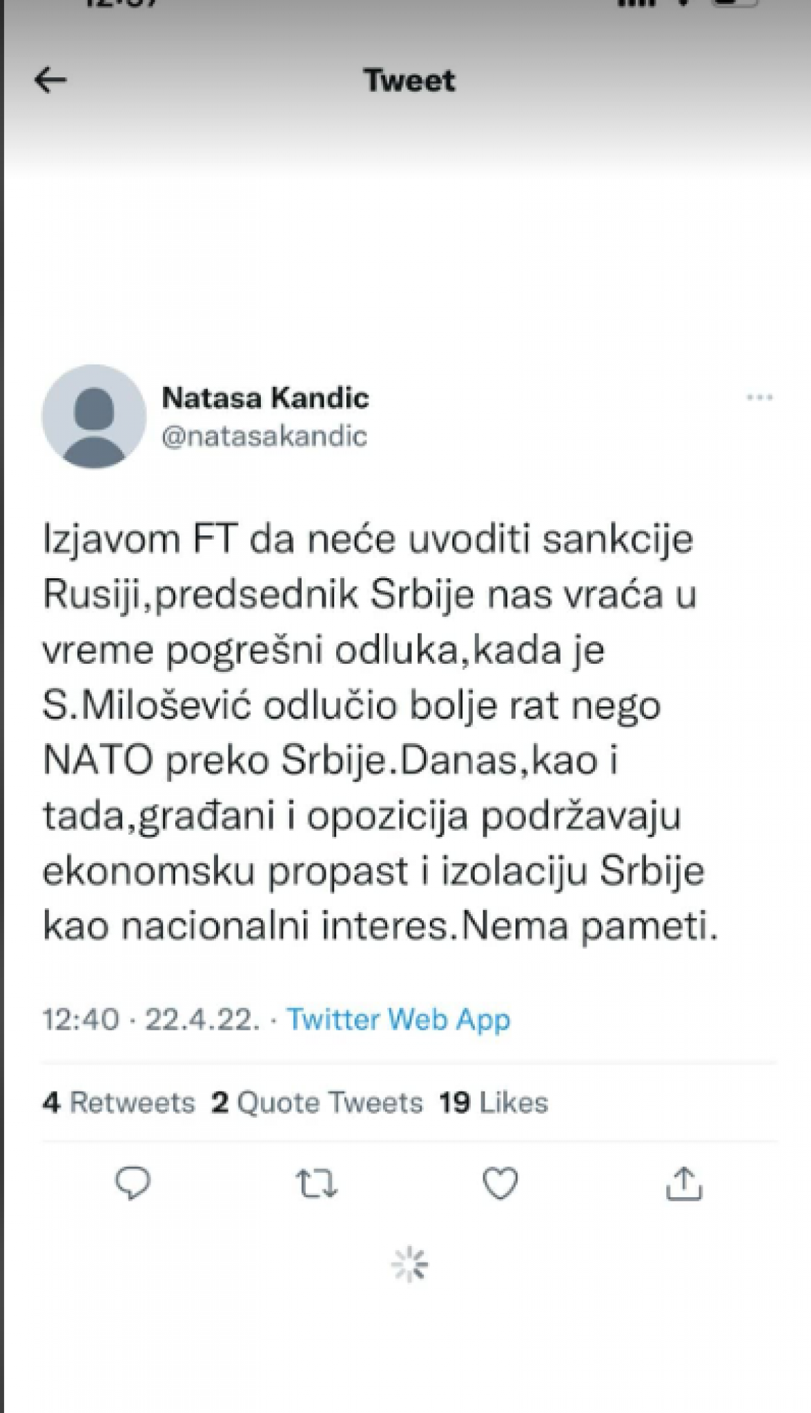 Nataša Kandić žestoko napala predsednika Vučića zbog nezavisne politike koju vodi Srbija!