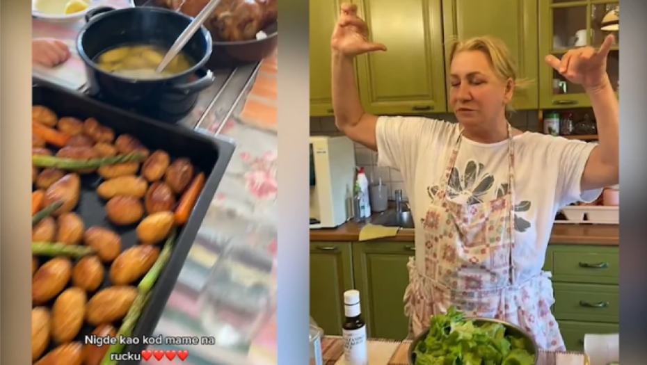 NAJLEPŠE JE KOD MAME Nikolija Jovanović pokazala je na društvenim mrežama kako izgleda praznična trpeza u domu njene majke