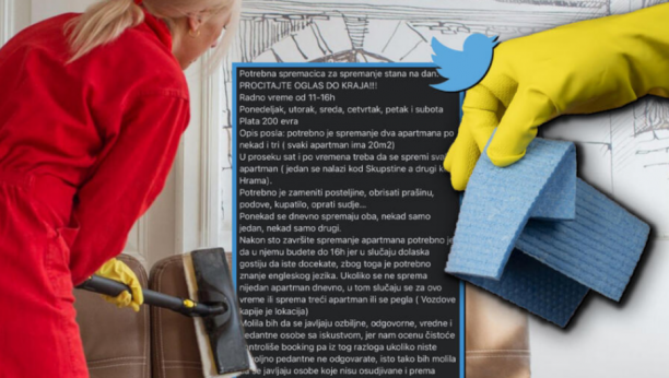 KAKO TE BRE NIJE SRAMOTA!? NAJSRAMNIJI OGLAS U SRBIJI IKADA Drinka traži spremačice, a od uslova nam se diže kosa na glavi