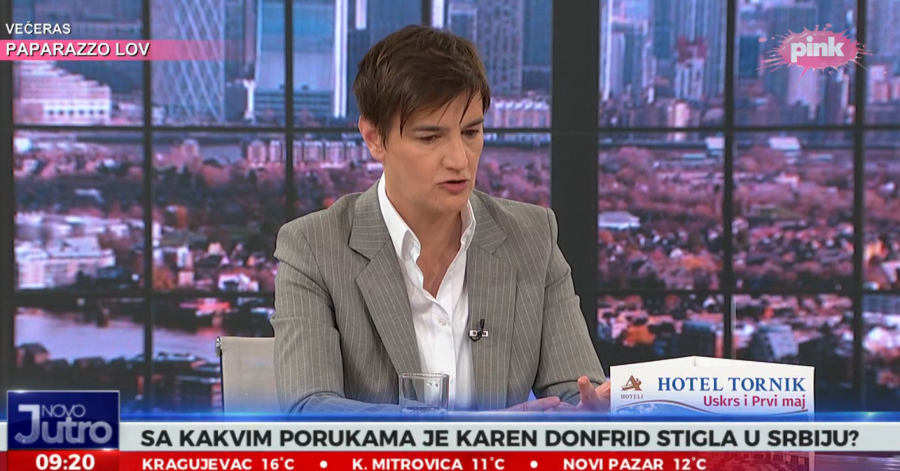 PREMIJERKA BRNABIĆ: 