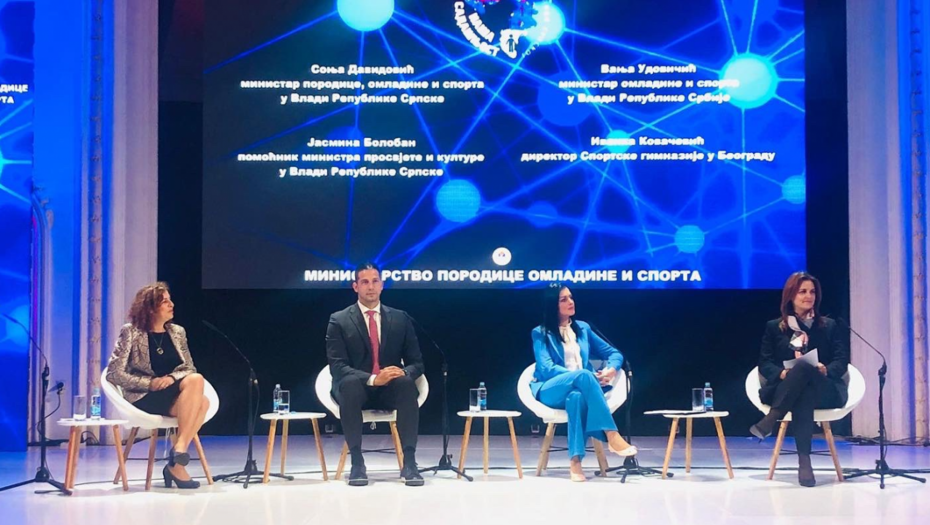 OBRAZOVANJE I SPORT MORAJU DA IDU ZAJEDNO Ministar Udovičić na konferenciji u Banjaluci: Pružamo podršku mladima na putu ka vrhunskim rezultatima