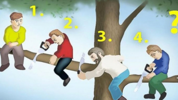 MOŽEŠ LI REĆI KO JE NAJGLUPLJA OSOBA SA SLIKE Evo šta taj odgovor govori o tebi