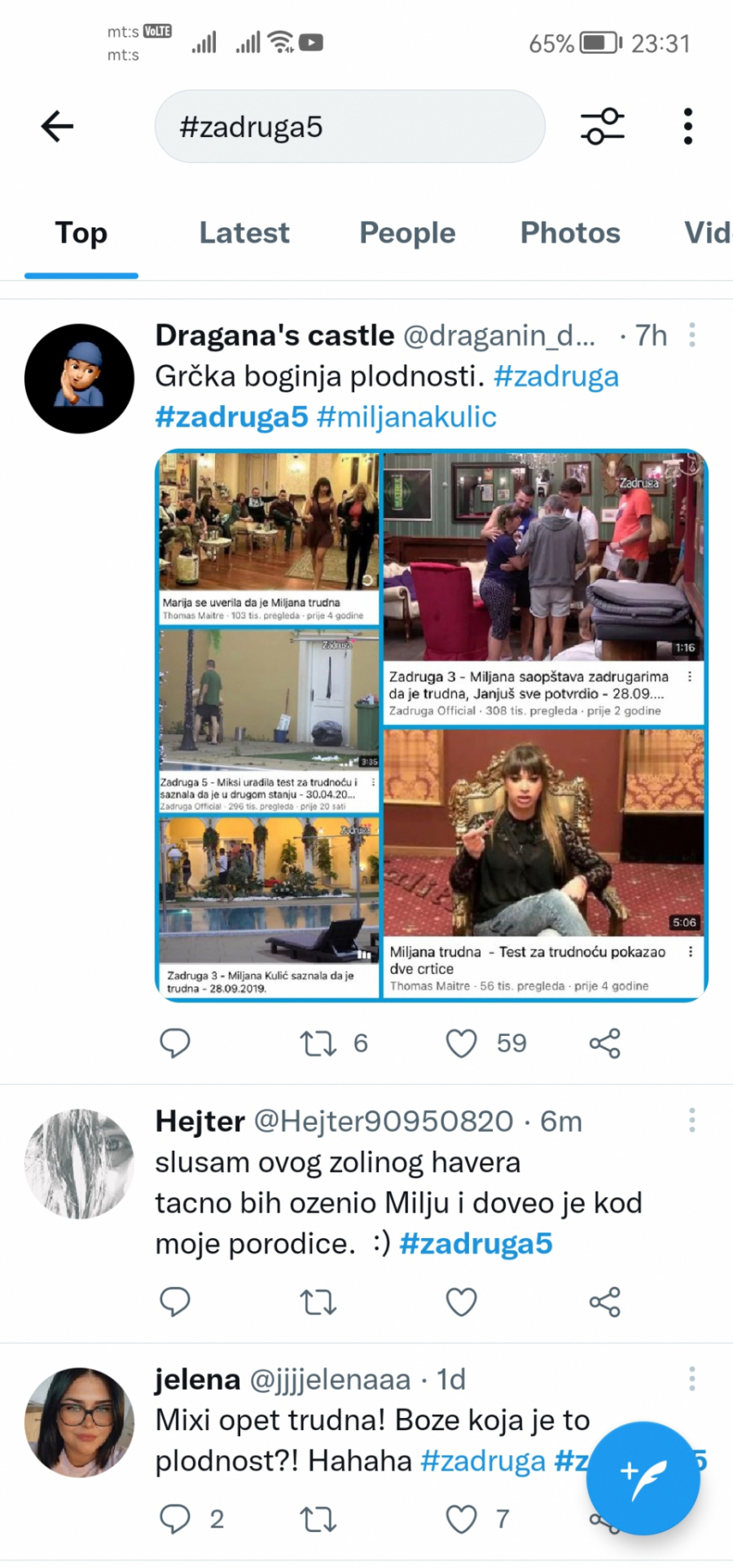 BOGINJA PLODNOSTI Na internetu se pojavila hit fotka Miljane Kulić (FOTO)