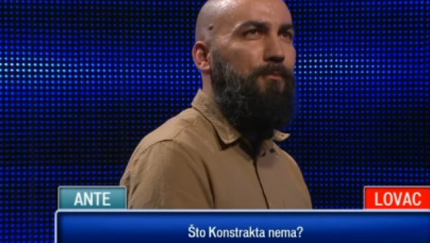 KONSTRAKTA ZAVRŠILA NA HRVATSKOJ TELEVIZIJI Takmičar u kvizu "Potera" šokirao odgovorom, oglasio se lovac i izgovorio reči koje će sve oduševiti (VIDEO)