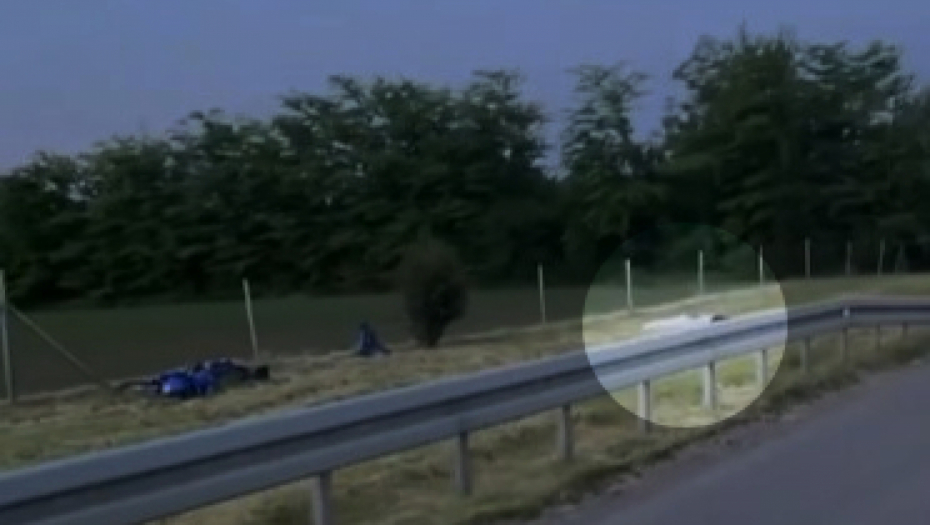 SNIMAK SA LICA MESTA TRAGEDIJE KOD AERODROMA Telo odletelo 10 metara od motora, stravične scene (VIDEO)