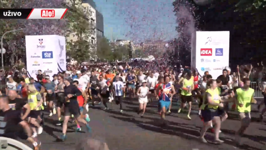 SJAJNA SLIKA Ovako je počeo 35. Beogradski maraton (VIDEO)