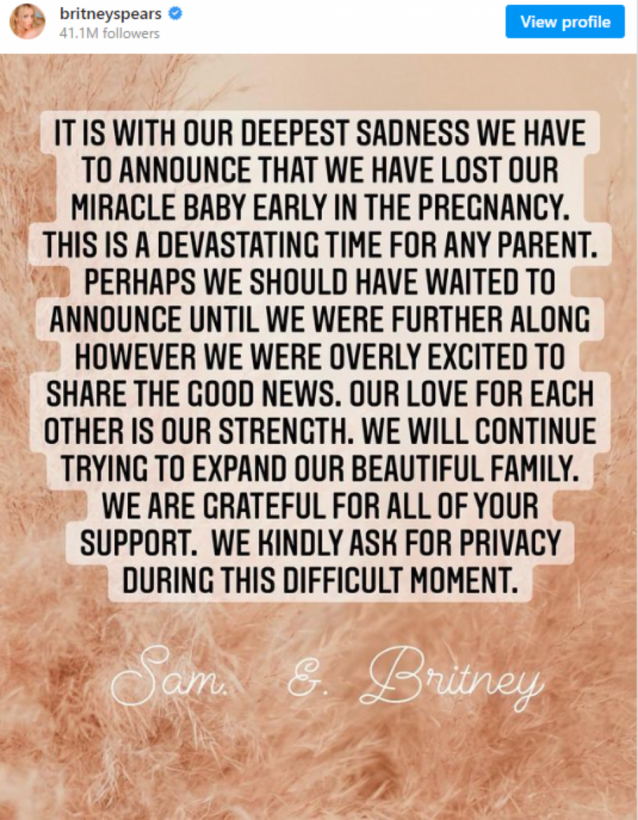 IZGUBILA SAM SVOJU ČUDESNU BEBU Britni Spirs doživela spontani pobačaj u ranoj trudnoći