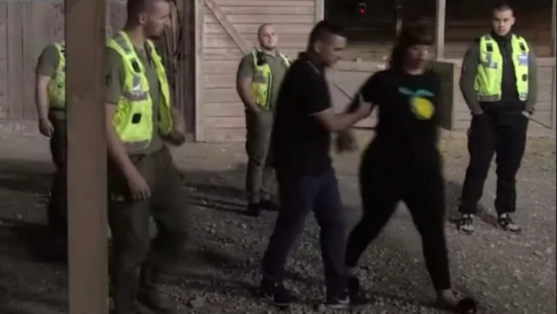 MILJANA I BEBICA POKUŠALI DA NAPUSTE ZADRUGU Skandalozni par lomio sve pred sobom, obezbeđenje ih jedva obuzdalo (FOTO)