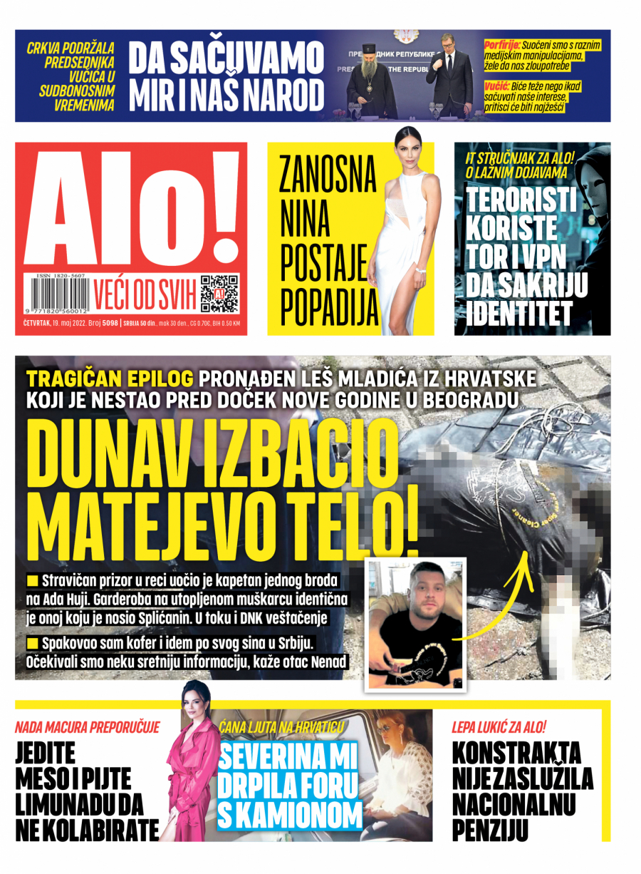 TRAGIČAN EPILOG Pronađen leš mladića iz Hrvatske koji je nestao pred doček Nove godine u Beogradu