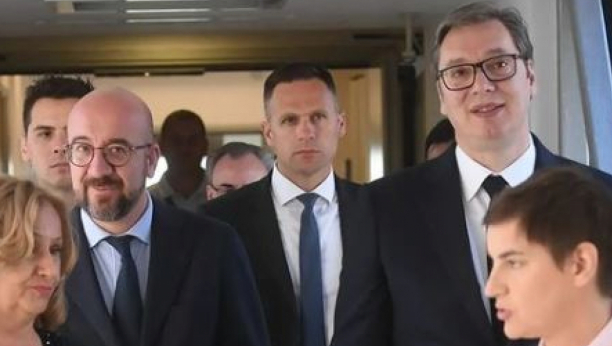 VUČIĆ POSLE SASTANKA SA MIŠELOM "Građani Srbije treba da znaju da ne bismo mogli da realizujemo ovako velike projekte bez podrške EU"