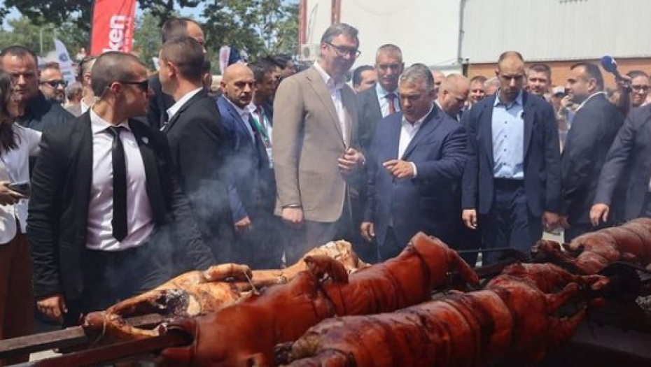 PREDSEDNIK VUČIĆ NE KRIJE PONOS DOBROG DOMAĆINA Nema čega nema (FOTO)