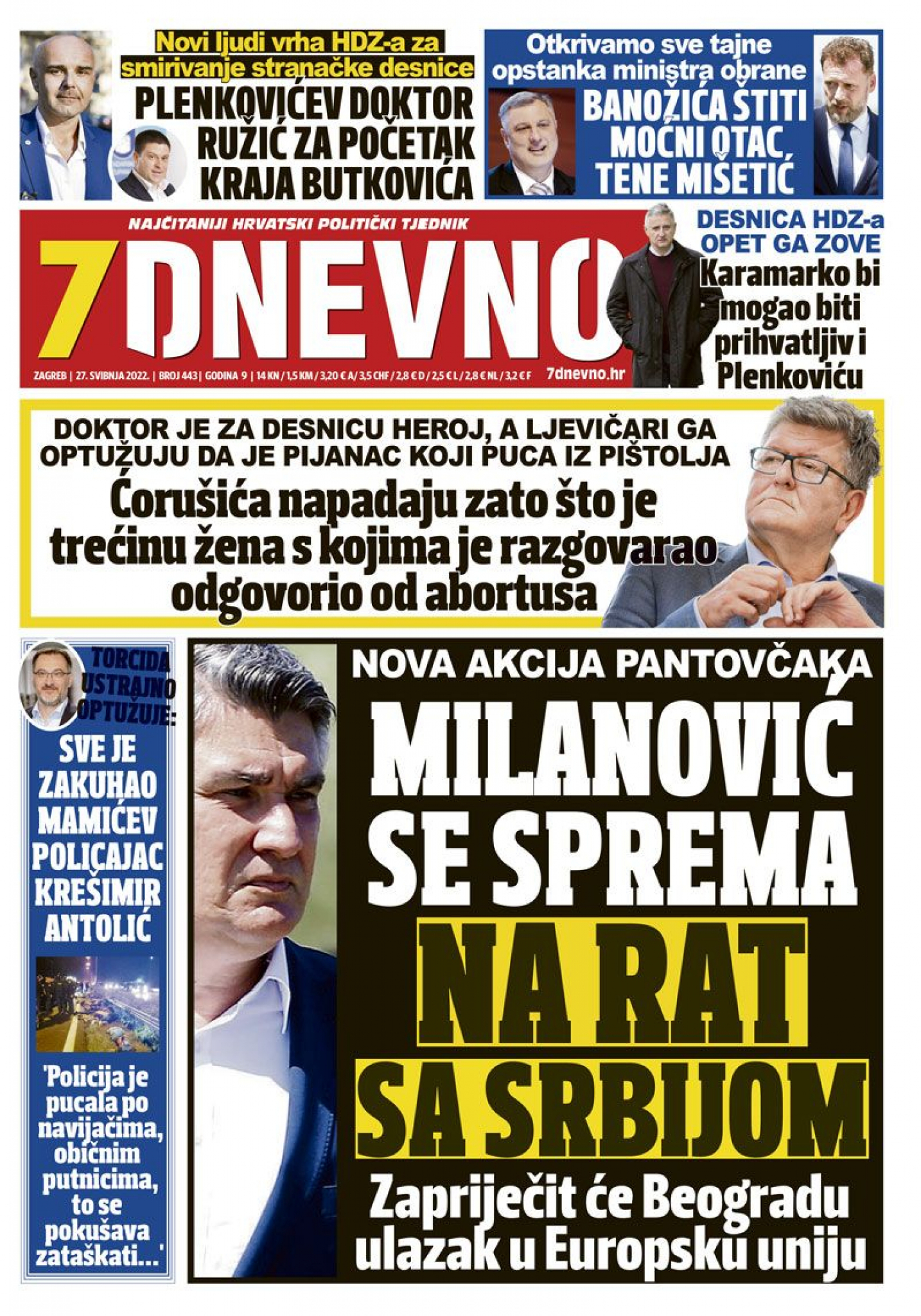 NJIHOVI MEDIJI PIŠU Hrvatska se sprema za rat protiv Srbije!