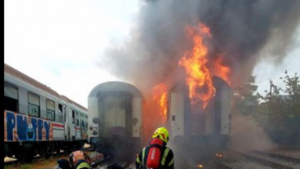 ZAPALILI SE VAGONI! Požar na glavnoj Železničkoj stanici u Zagrebu