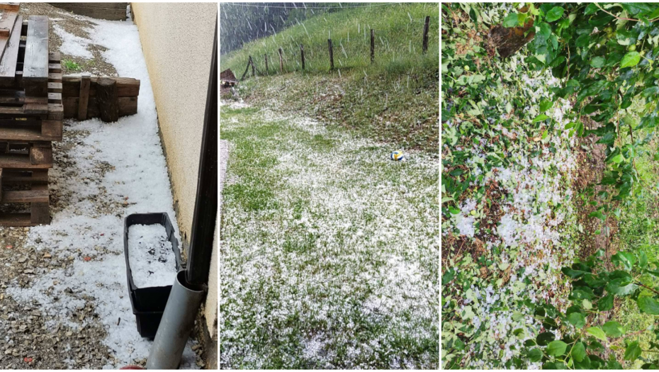 APOKALIPTIČNE SCENE IZ ARILJA Voćnjaci potpuno uništeni, grad veličine oraha padao preko 40 minuta (FOTO)