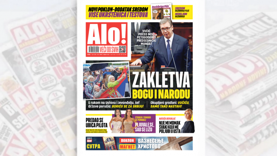 ZAKLETVA BOGU I NARODU Aleksandar Vučić počeo novi petogodišnji predsednički mandat