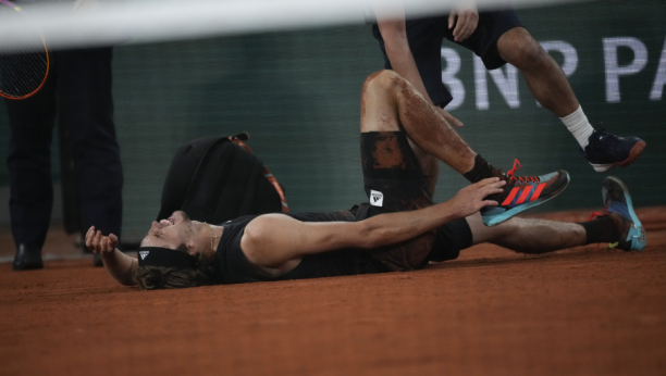 JEZIVA SCENA Pogledajte trenutak povrede Aleksandra Zvereva (VIDEO)