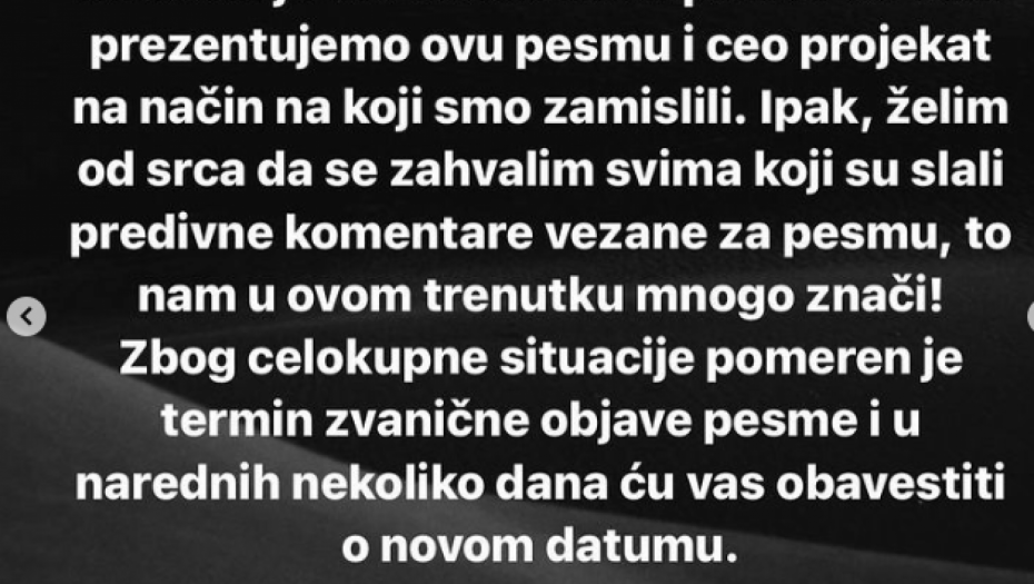 Aleksandra Prijović se oglasila