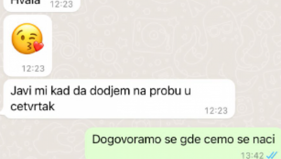 Dia Kostić moli Dušicu za haljinu