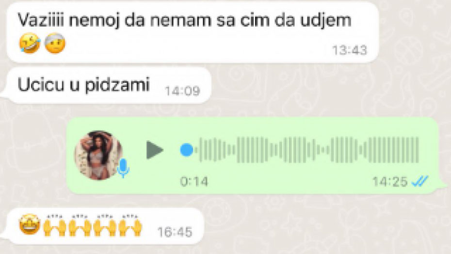 Dia Kostić moli Dušicu za haljinu