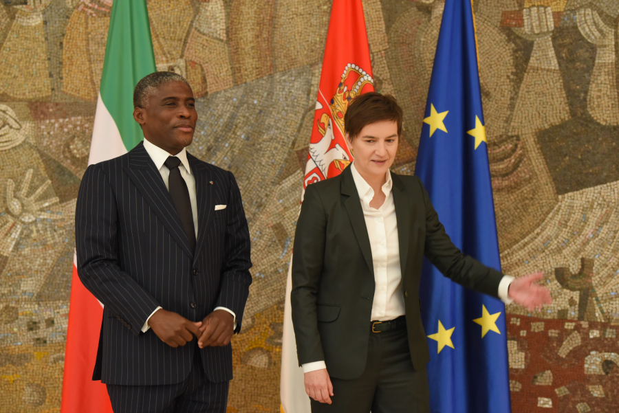 SASTANAK U PALATI SRBIJA Premijerka Brnabić sa potpredsednikom Ekvatorijalne Gvineje (FOTO)