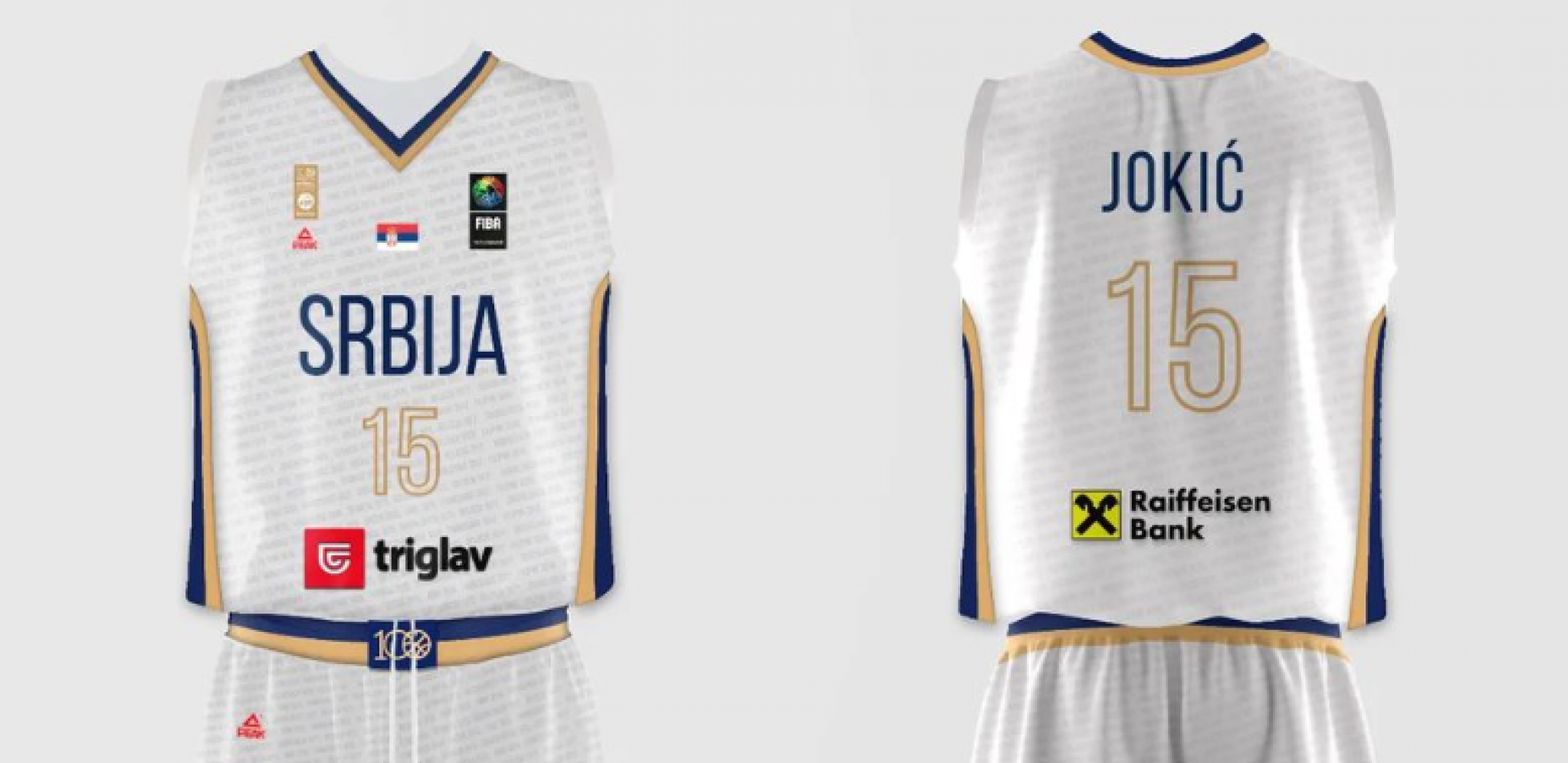 POVODOM 100 GODINA KOŠARKE U SRBIJI Drugi predlog za košarkaški dres Srbije za 2023. godinu (FOTO)