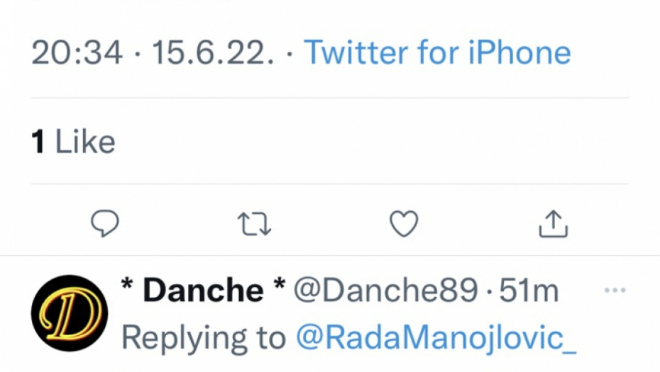 Rada Manojlović Tviter