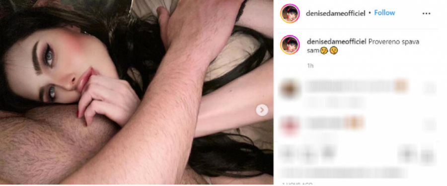 NE PRESTAJE DA ŠOKIRA SVE Deniz Dejm objavila bezobrazne fotografije sa misterioznim muškarcem, i poručila ovo: Provreno spava sam! (FOTO)