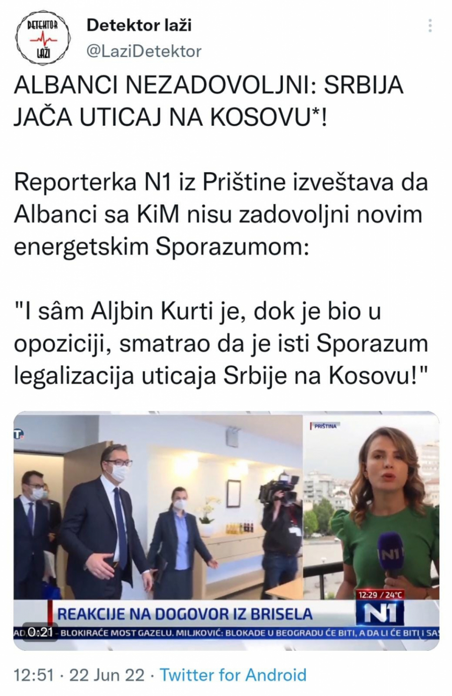 ALBANCI NEZADOVOLJNI Srbija jača uticaj na tzv. Kosovu (VIDEO)