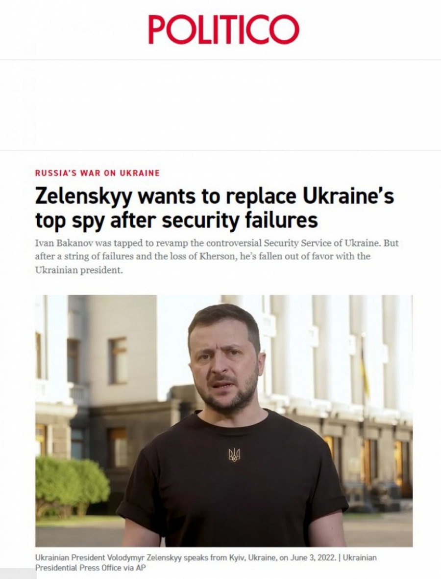 ZELENSKI OTPUŠTA GLAVNOG OBAVEŠTAJCA? Šef ukrajinske službe bezbednosti pao u nemilost predsednika