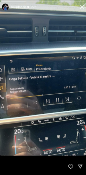 DONČIĆ NE MOŽE BEZ SRPSKE MUZIKE Evo koji hit je odvrnuo do daske NBA as (FOTO)