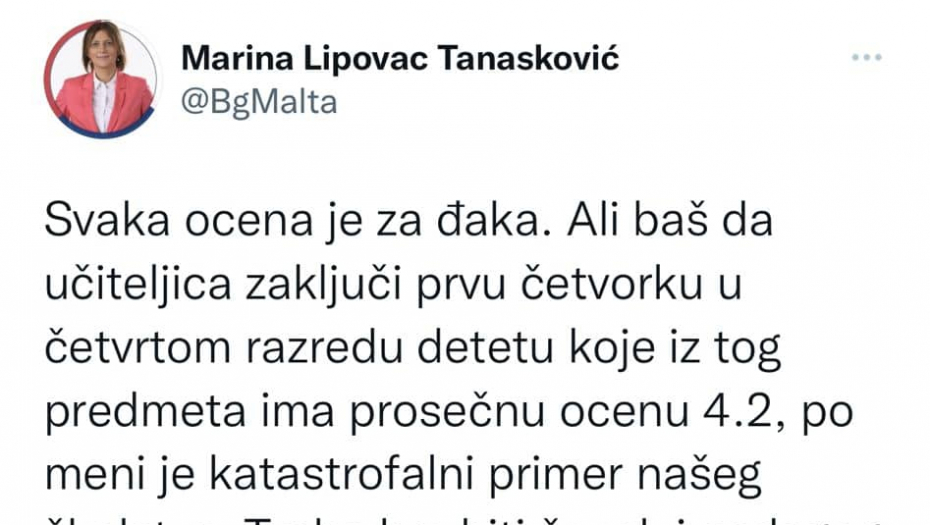 ŠTA BI TEK RADILI DA DOĐU NA VLAST?! Potpredsednica Jeremićeve stranke i odbornica u Beogradu, javno zloupotrebljava moć i vrši pritisak na učiteljicu koja njenom detetu nije dala peticu