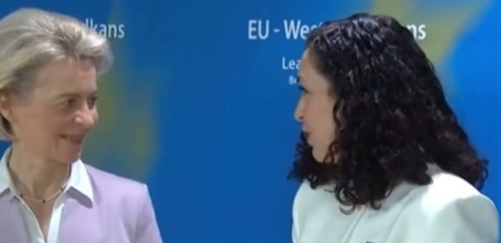 URSULA SE GREBE ZA KARTU DUA LIPE Predsednica EK se obratila Vjosi Osmani, a onda je rekla ovo (VIDEO)