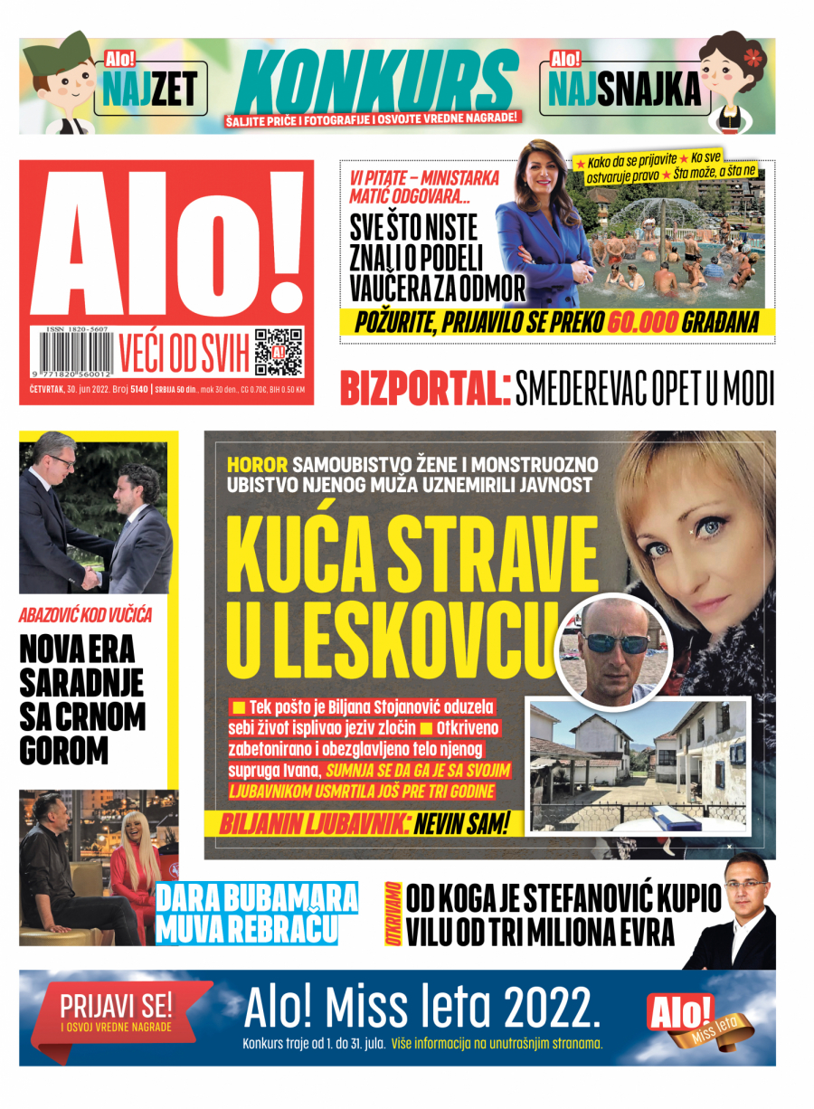 KUĆA STRAVE U LESKOVCU Samoubistvo žene i monstruozno ubistvo njenog muža uznemirili javnost