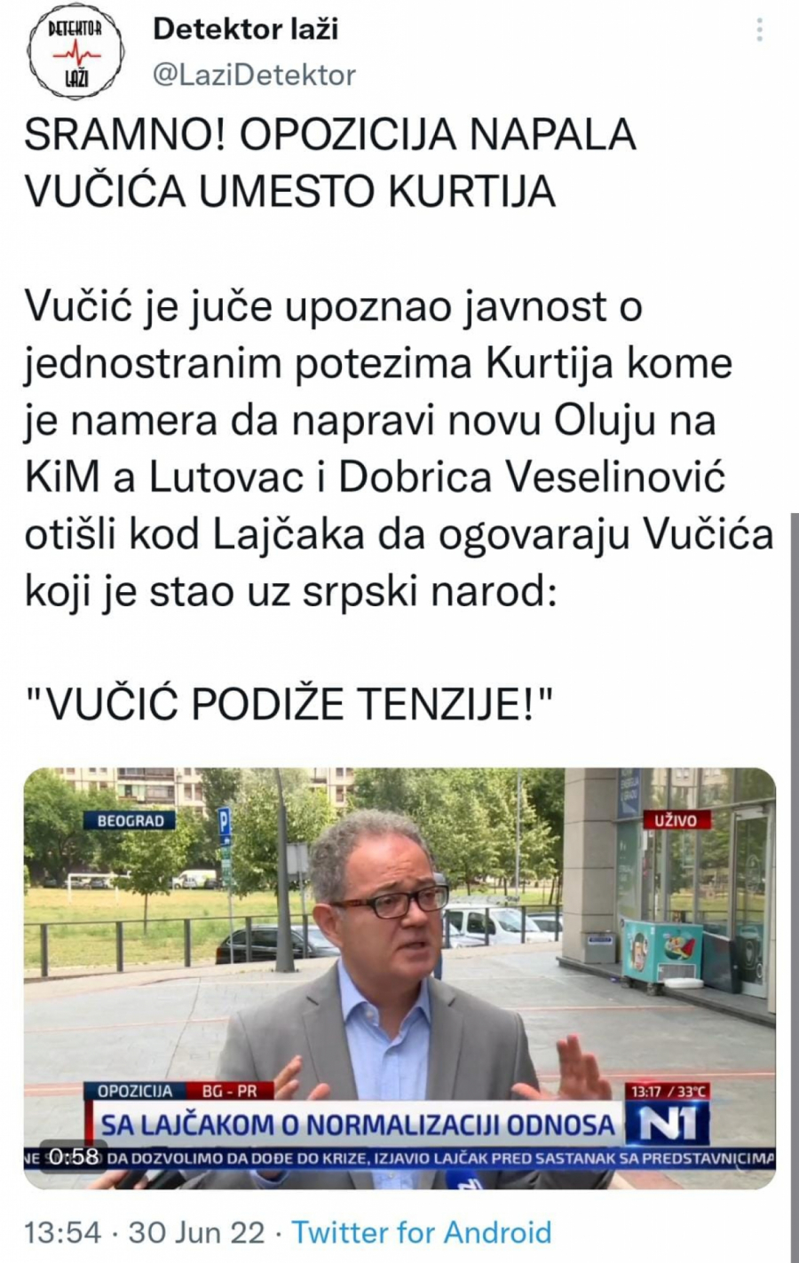 SRAMNO! OPOZICIJA NAPALA PREDSEDNIKA UMESTO KURTIJA 