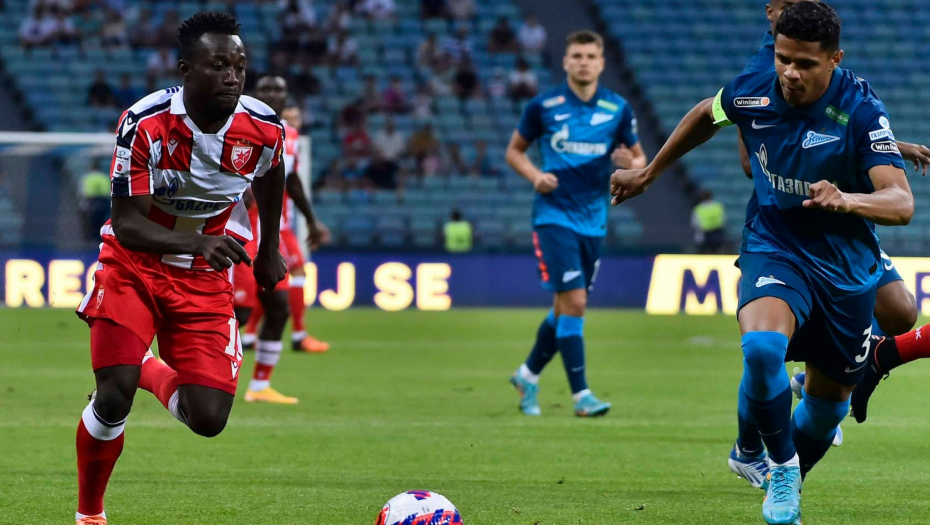 HRABRA ZVEZDA IZGUBILA OD ZENITA Ruski šampion srušio crveno-bele