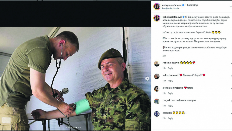 SPRDNJA Nebojša Stefanović objavio fotografiju koja je pokrenula lavinu komentara: Da li on to sluša pritisak?
