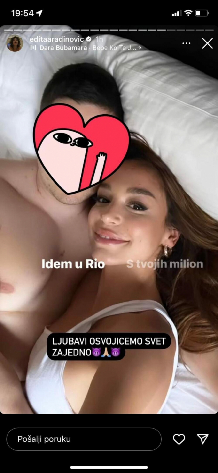 GOLIŠAVA FOTKA IZ KREVETA Edita Aradinović konačno pokazala dečka, javno mu se obratila emotivnim porukama (FOTO)