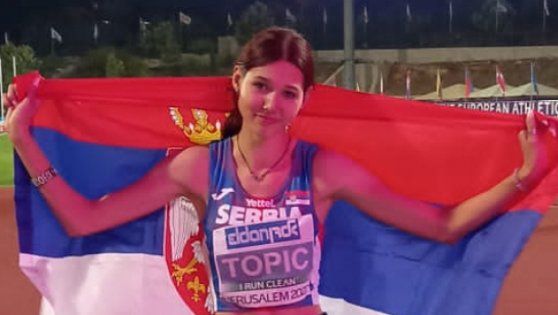 SRBIJO, BUDI PONOSNA Angelina Topić pokorila Evropu i donela zlato našoj zemlji